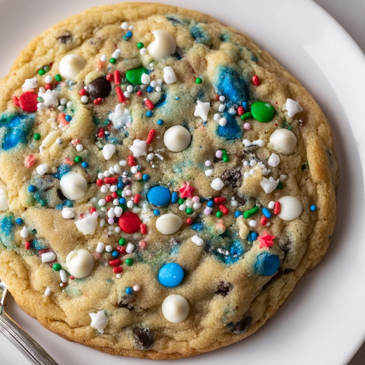 Deliciously soft and chewy Loaded Hanukkah Sprinkle Christmas Cookies ideal for holiday gatherings.  