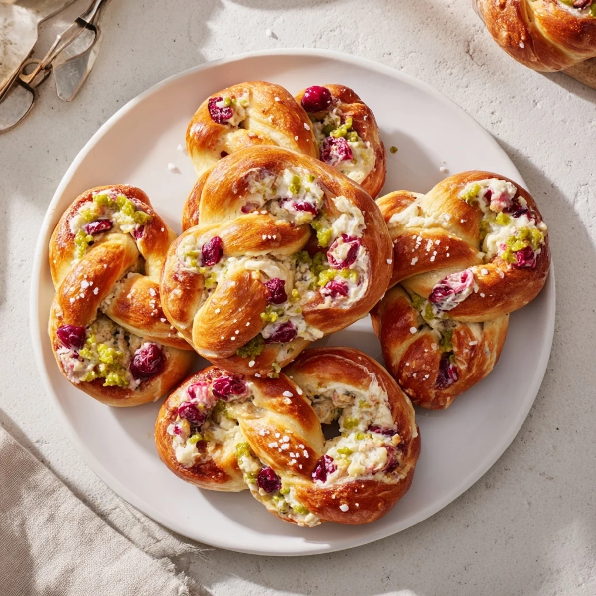 Cranberry jalapeño dip-filled pretzels, a mouthwatering blend of flavors and textures.