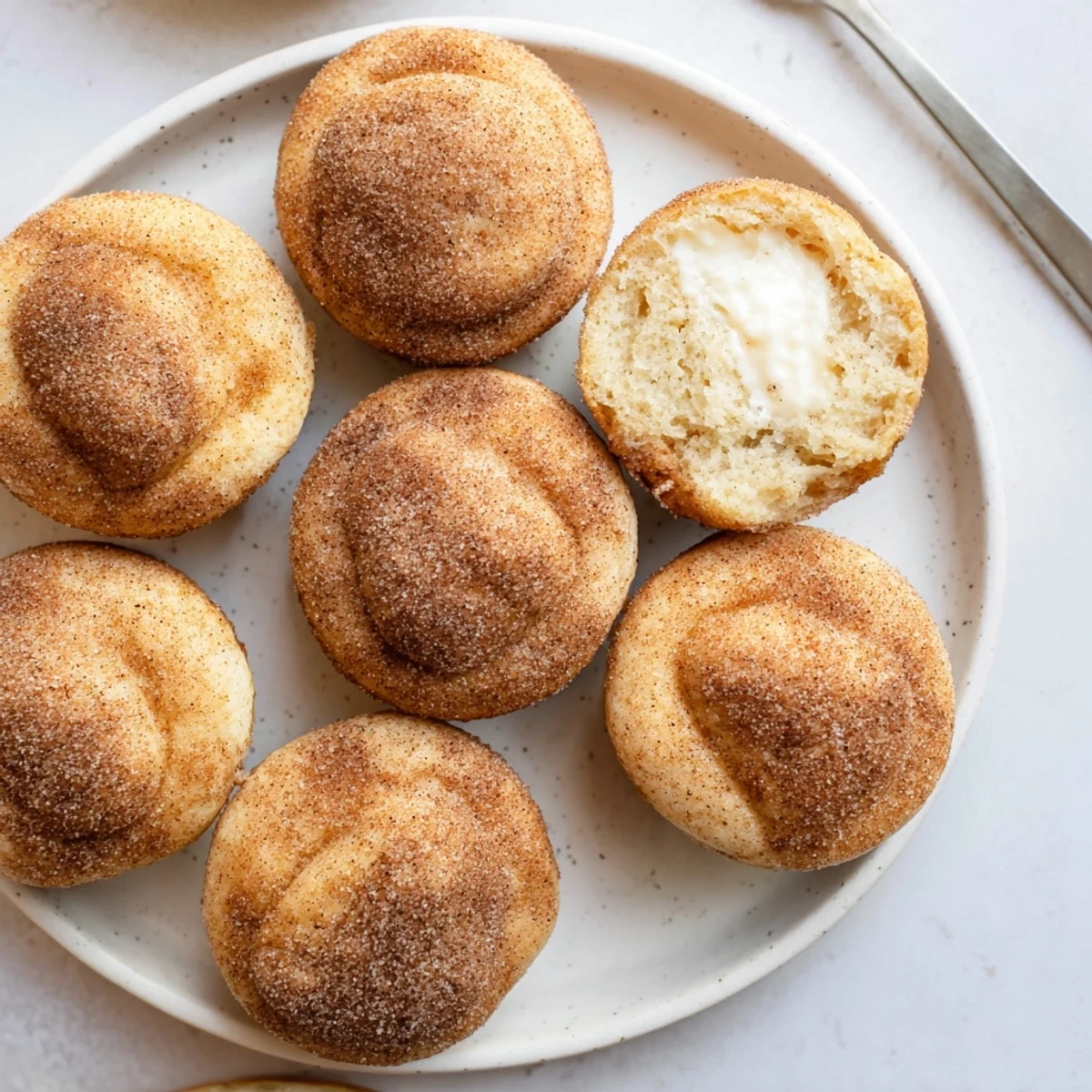 Tender Cream Cheese Chai Spiced Biscuit Muffins, fresh from the oven, bursting with flavor.  