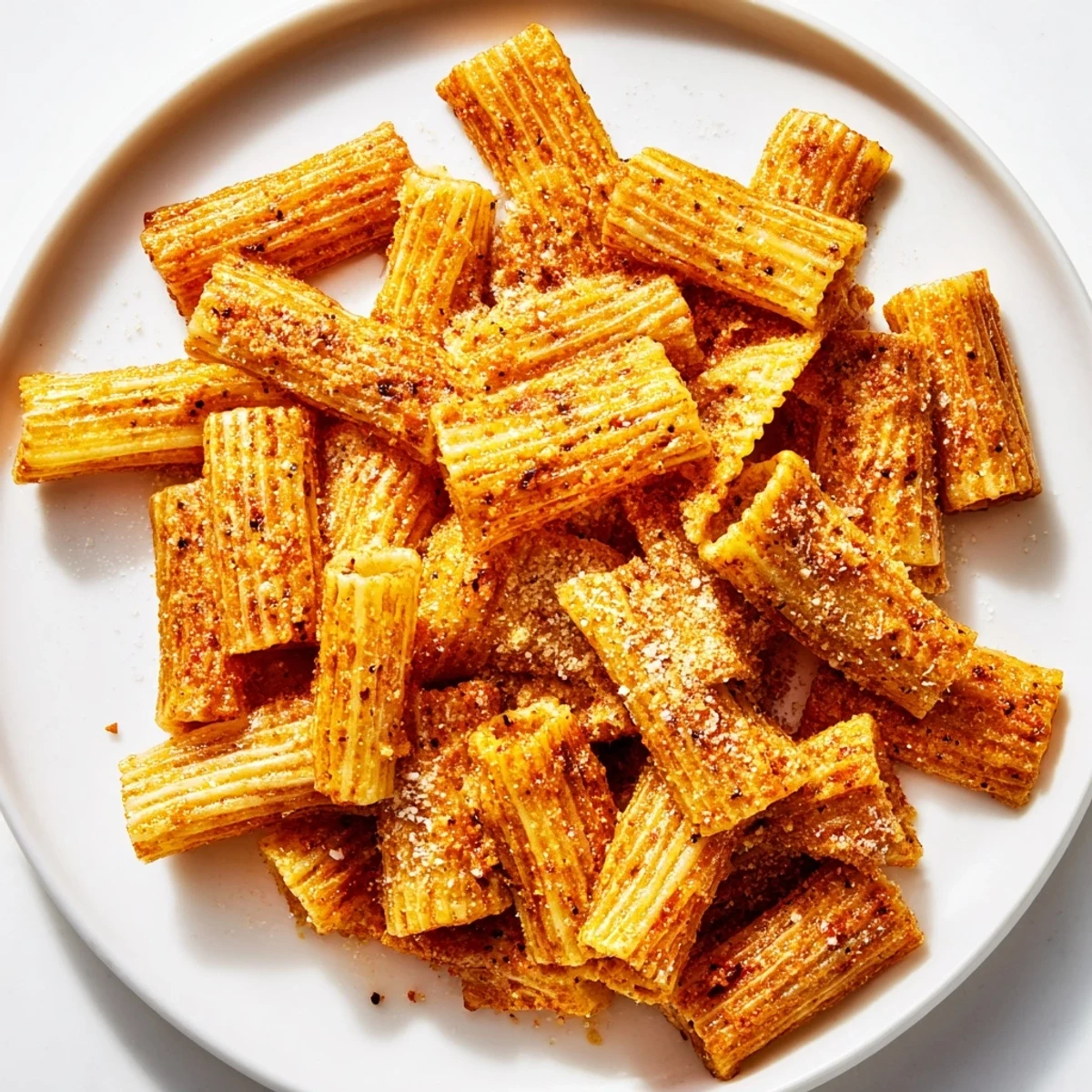 Savory pasta chips seasoned variety, a delightful snack for game day gatherings.