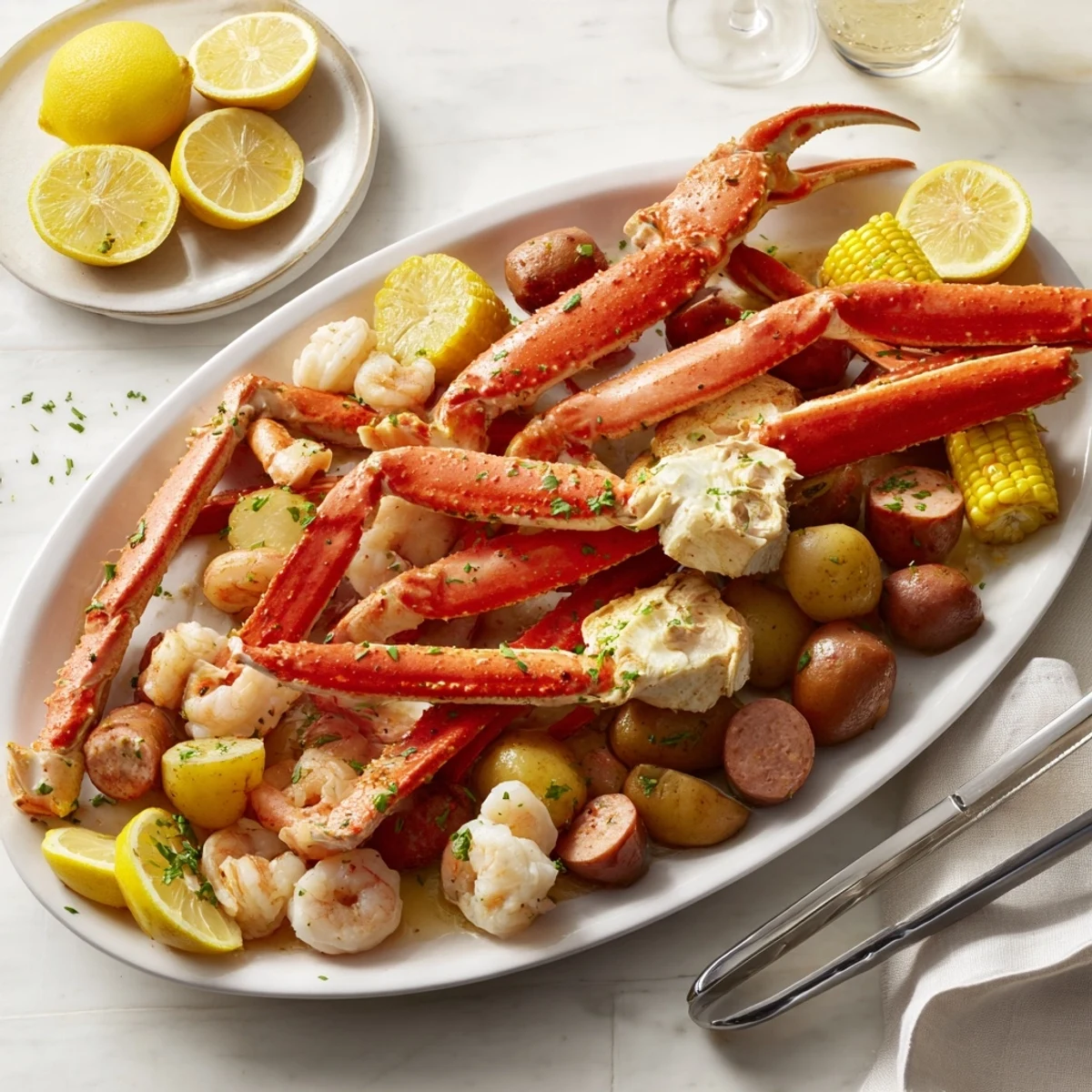 Seafood Boil Crab Shrimp Sausage