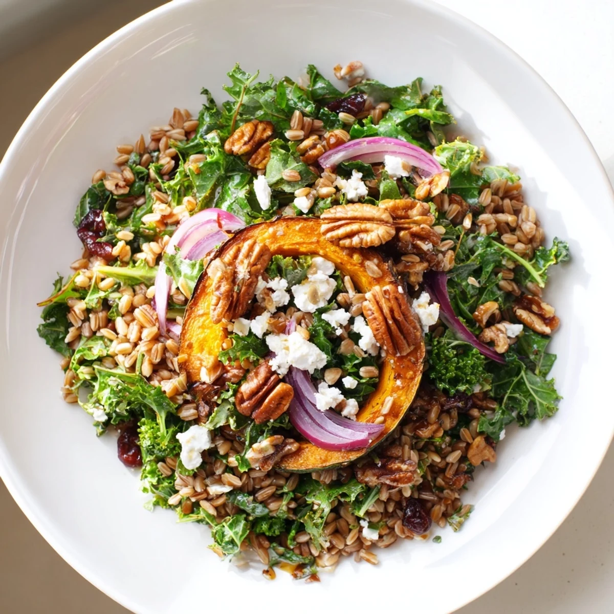 Farro Mustard Green Salad