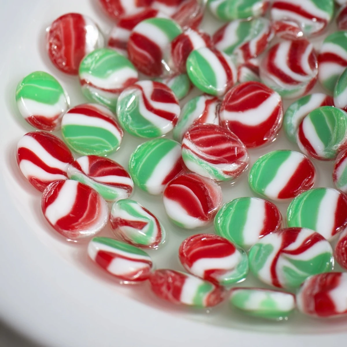 No-Bake Peppermint Candy Bowl: A shimmering, festive bowl ready to hold your favorite Christmas treats.