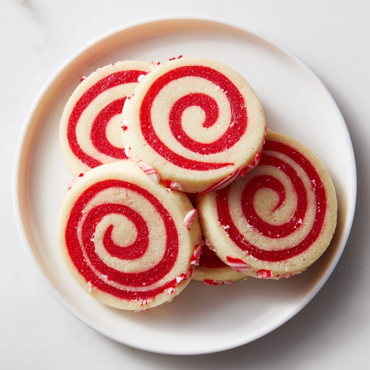 Candy Cane Pinwheel Cookies