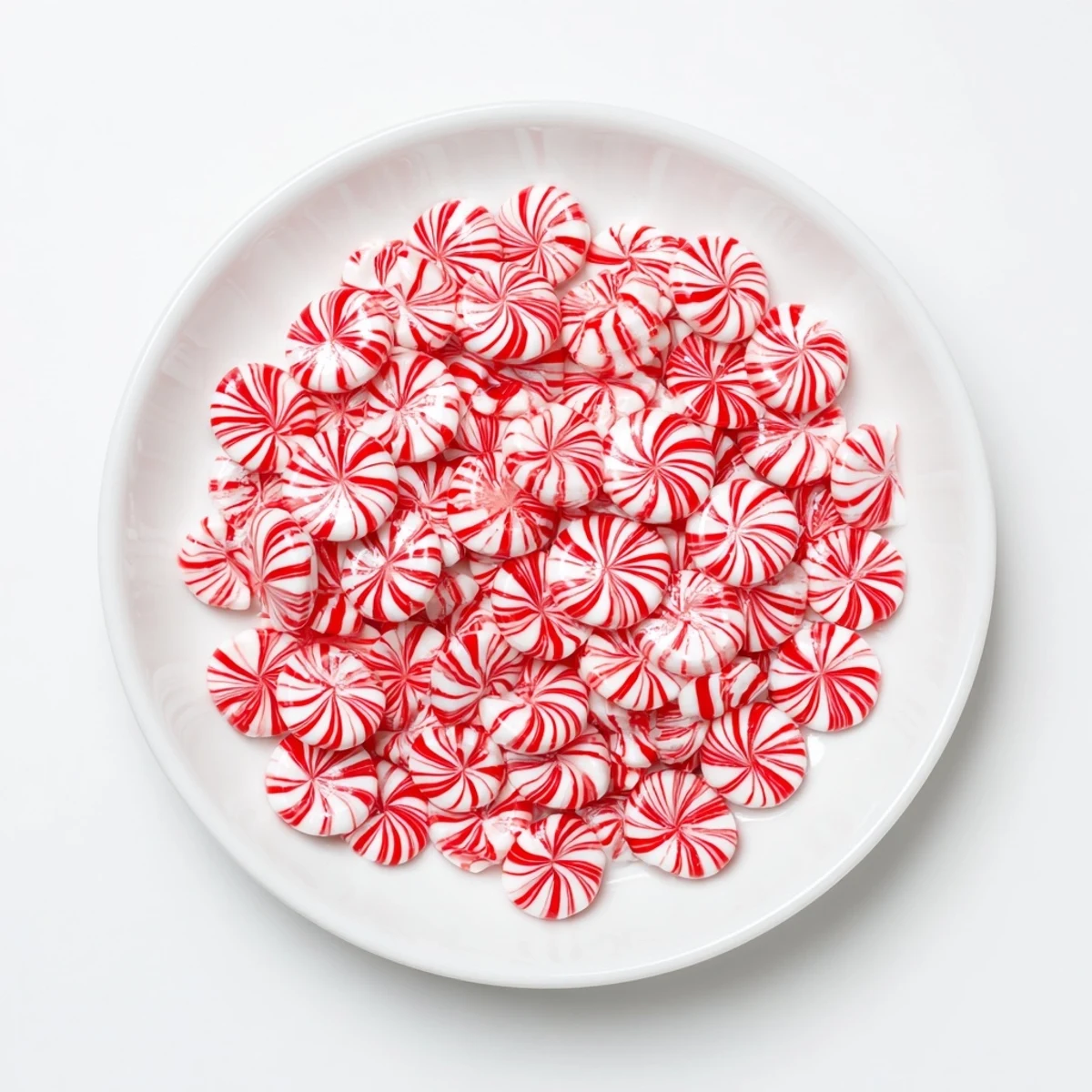 Melted peppermint candies forming a beautiful No-Bake Peppermint Candy Bowl, perfect for holiday sweets.