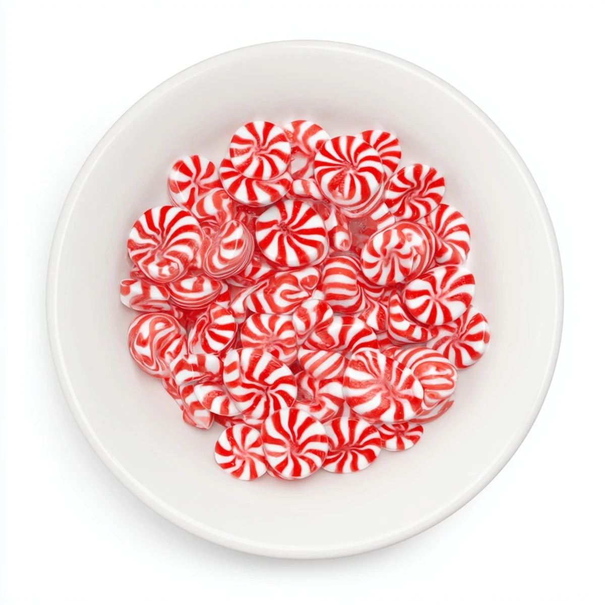 See the glossy, transparent No-Bake Peppermint Candy Bowl, shining with festive peppermint flavor.