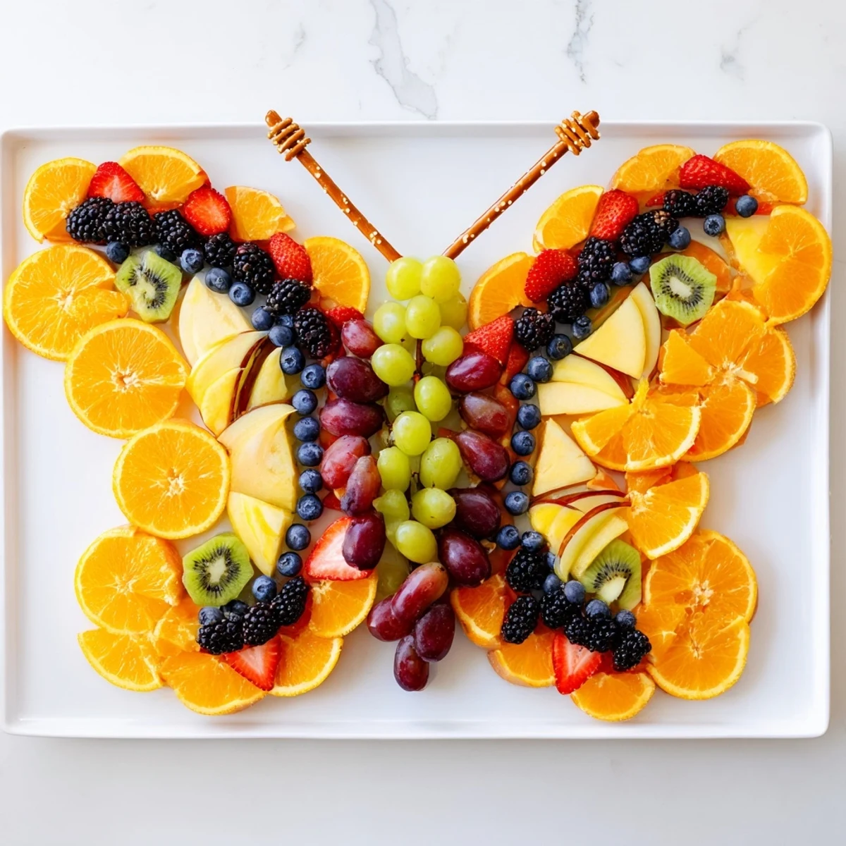 Delicious Monarch Magic Fruit Butterfly Tray, showcasing a beautiful array of fresh fruit ready to enjoy.