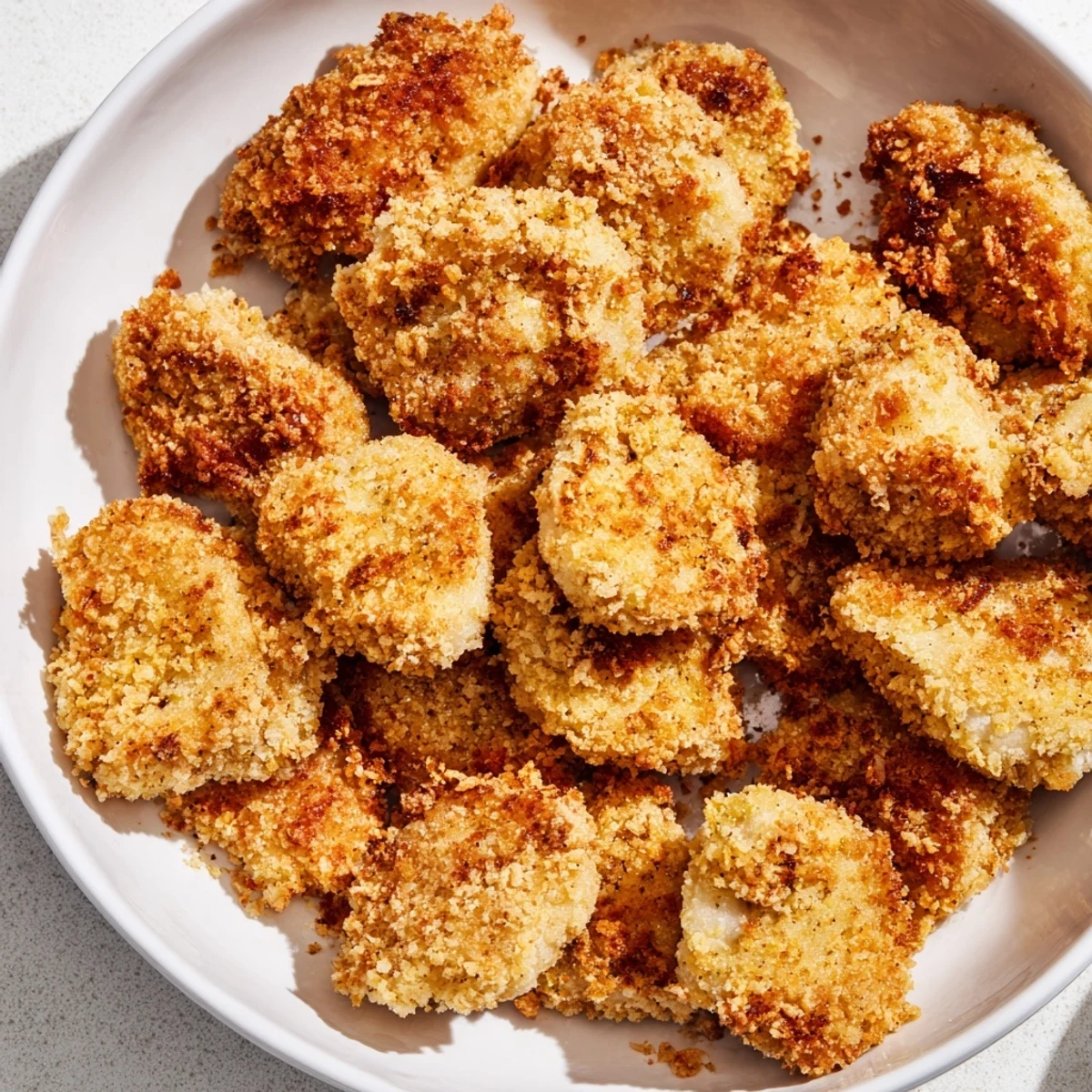 These homemade air fryer un-fried chicken nuggets are a kid-friendly, healthier dinner option.