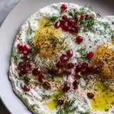 Creamy yogurt base topped with perfectly poached eggs; a delicious Çılbır breakfast, ready to eat.