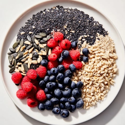 Singing Bird Seed & Berry Platter: A colorful arrangement of seeds and berries awaits hungry birds.