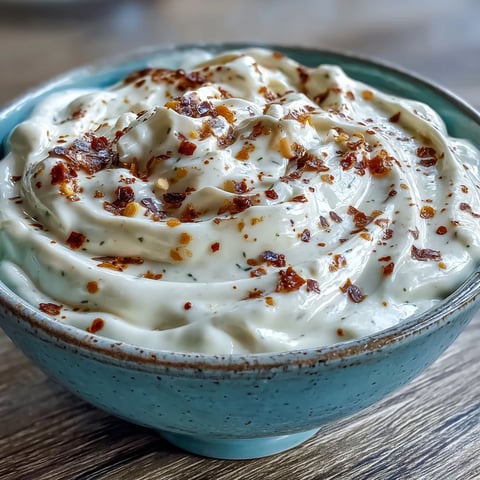 Creamy, pale beige Southwest Ranch Sauce in a glass jar, garnished with fresh cilantro and paprika, ready for dipping fries or drizzling over tacos.