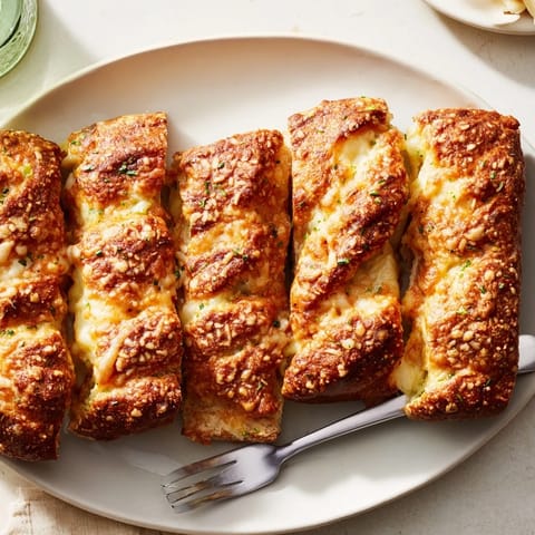 Delicious Cheesy Pretzel Dill Pickle Biscuit Sticks served warm, ideal for any party platter.  