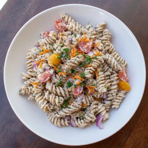 Vegan Hemp Seed Pasta Salad