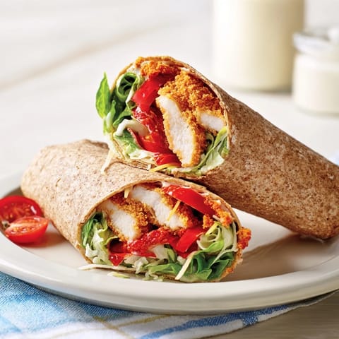 Crispy Santa Hat Chicken Wrap