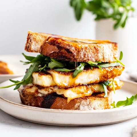 Crispy Halloumi Grilled Cheese