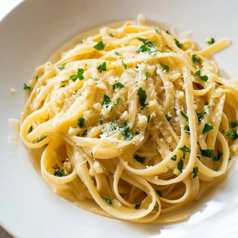 Garlic Butter Linguine Dish