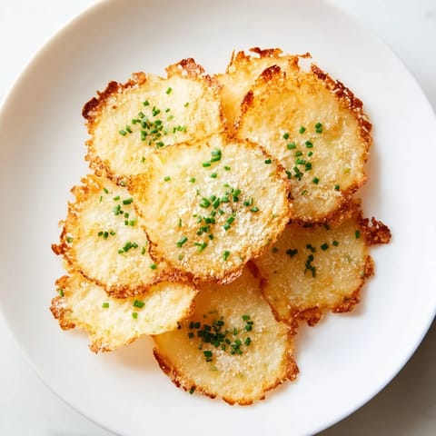 Perfectly baked, slightly bubbly Cottage Cheese Chips, ideal for dipping into your favorite sauce.