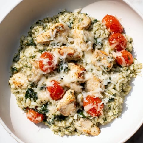 Chicken Pesto Rice Bake