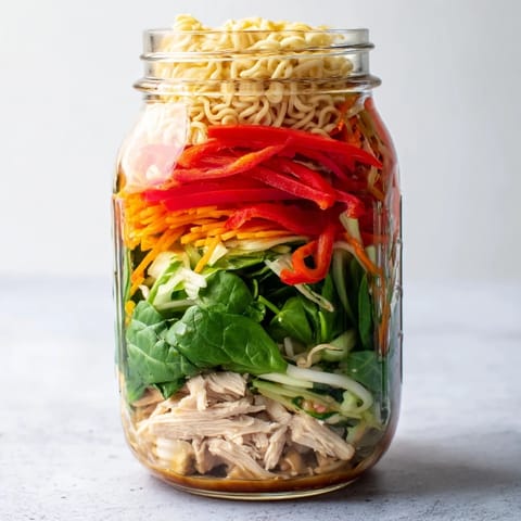 Mason Jar Noodle Meal Prep