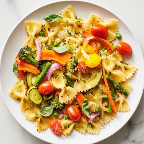 Rainbow Veggie Pasta Primavera