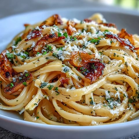 Cabbage Pasta With Garlic Parmesan