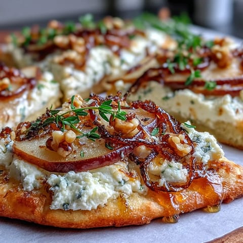 Goat Cheese & Pear with Hot Honey