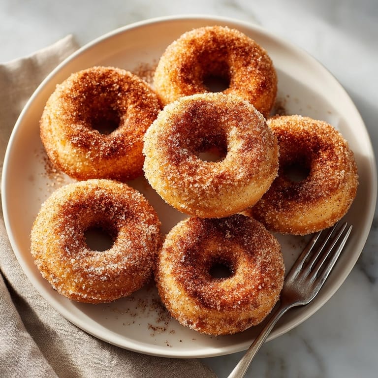 Homemade Cinnamon-Spice Baked Pumpkin Donuts: light, spiced treat for cozy fall mornings.