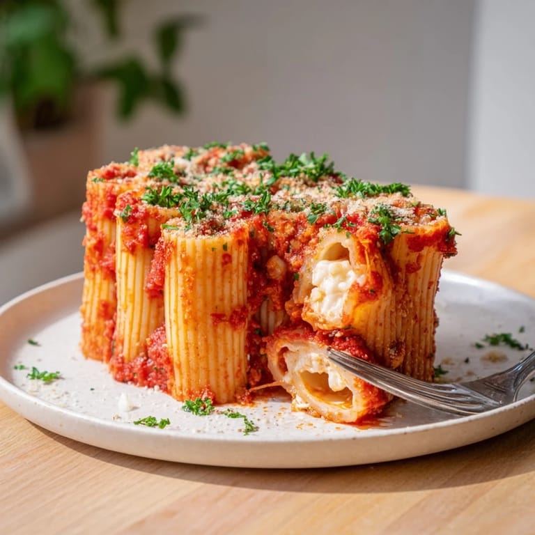 Golden, cheesy Honeycomb Pasta Cake bursting with flavors, perfect for gatherings.  
