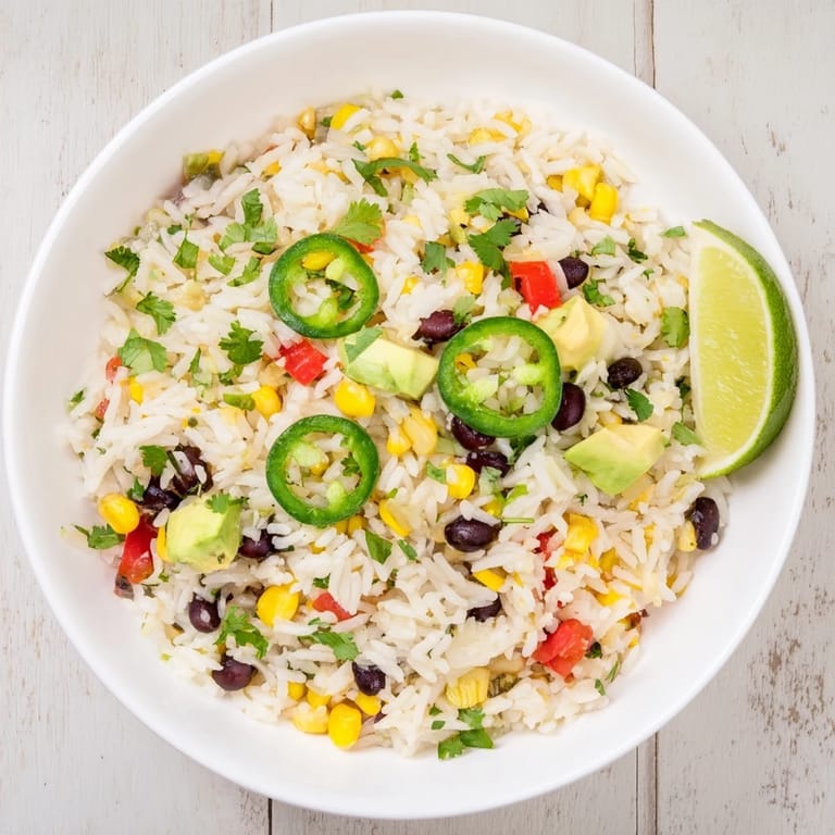 One-Pot Mexican Rice & Beans, a budget-friendly delight: rice, beans, and spices simmering in a Dutch oven.