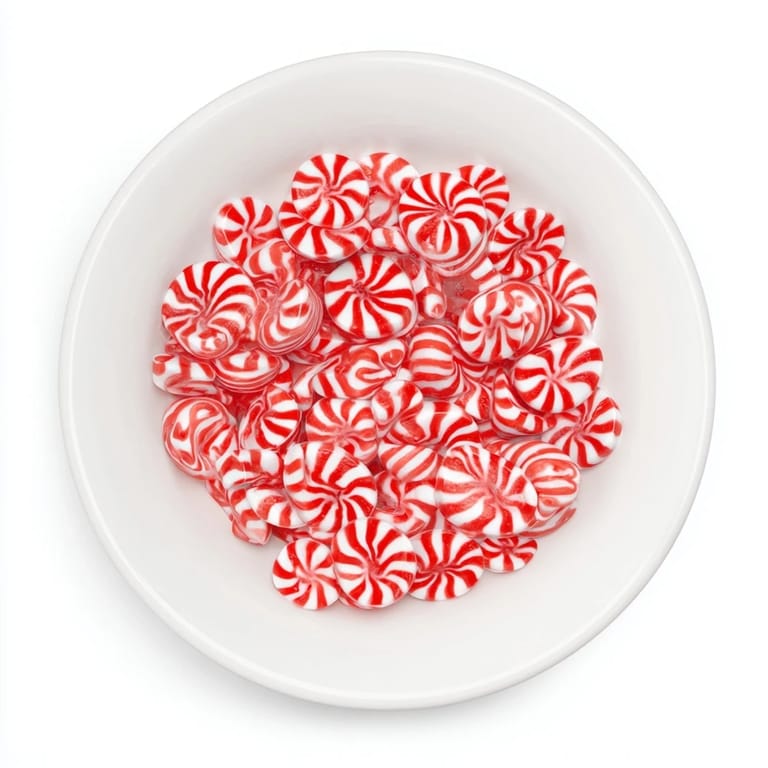 See the glossy, transparent No-Bake Peppermint Candy Bowl, shining with festive peppermint flavor.