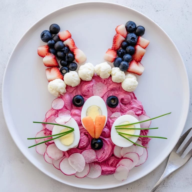 The Bunny Silhouette recipe shows a beautifully arranged party platter, perfect for Easter celebrations.