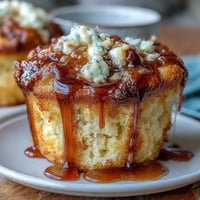 Moist cornbread muffins with honey butter, ideal for BBQs or baby showers, served warm with a dollop of whipped honey butter.