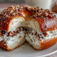 Protein-packed Greek yogurt bagels topped with everything seasoning, baked golden and chewy for a healthy breakfast or snack.  