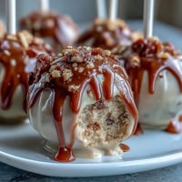 Festive graduation cake pops in school colors with gold sprinkles, perfect for celebrating academic milestones.