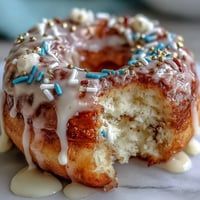Graduation Party Donut Tower, a colorful sprinkle-covered dessert ready for celebration.