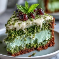 Vibrant Smash Cake Mini Matcha Birthday Cake, frosted luxuriously for brunch.